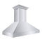 48 In. Professional Ducted Wall Mount Range Hood In Stainless Steel With Crown Molding
