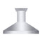 48 In. Professional Ducted Wall Mount Range Hood In Stainless Steel With Crown Molding