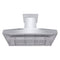48 In. Professional Ducted Wall Mount Range Hood In Stainless Steel With Crown Molding