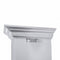48 In. Professional Ducted Wall Mount Range Hood In Stainless Steel With Crown Molding
