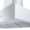 48 In. Professional Ducted Wall Mount Range Hood In Stainless Steel With Crown Molding