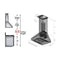 48 In. Professional Ducted Wall Mount Range Hood In Stainless Steel With Crown Molding