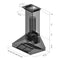 48 In. Professional Ducted Wall Mount Range Hood In Stainless Steel With Crown Molding