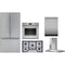 Thermador 5-Piece Package T36FT820NS 36 Freestanding French-Door Smart Refrigerator and ME301YP 30 Wall Oven and SGSX365TS Cooktop and DWHD640EFP 24 Integrated Dishwasher and HMCB36WS 36 Hood