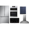 LG 5-Piece Package SRFB27S3 36 Counter-Depth Freestanding French-Door Smart Refrigerator and LSCE365ST 36 Smoothtop Electric Cooktop and WCES6428F 30 Combination Wall Oven and SDWD24P3 24 Integrated Dishwasher and LSHD3680ST 36 Hood