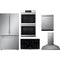 LG 5-Piece Package SRFB27S3 36 Counter-Depth Freestanding French-Door Smart Refrigerator and LSCE365ST 36 Smoothtop Electric Cooktop and LDPH7972S 24 Integrated Dishwasher and WDES9428F 30 Wall Oven and LSHD3680ST 36 Hood