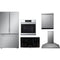 LG 5-Piece Package SRFB27S3 36 Counter-Depth Freestanding French-Door Smart Refrigerator and LSCE365ST 36 Smoothtop Electric Cooktop and LDPH7972S 24 Integrated Dishwasher and WSES4728F 30 Electric Wall Oven and LSHD3680ST 36 Hood
