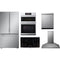 LG 5-Piece Package SRFB27S3 36 Counter-Depth Freestanding French-Door Smart Refrigerator and LSCE365ST 36 Smoothtop Electric Cooktop and LDPH7972S 24 Integrated Dishwasher and WCES6428F 30 Combination Wall Oven and LSHD3680ST 36 Hood