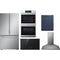 LG 5-Piece Package SRFB27S3 36 Counter-Depth Freestanding French-Door Smart Refrigerator and CBIS3618BE 36 Cooktop and WDES9428F 30 Wall Oven and SDWD24P3 24 Integrated Dishwasher and LSHD3680ST 36 Hood