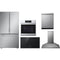 LG 5-Piece Package SRFB27S3 36 Counter-Depth Freestanding French-Door Smart Refrigerator and CBIS3618BE 36 Cooktop and LDPS6762S 24 Integrated Dishwasher and WSES4728F 30 Electric Wall Oven and LSHD3680ST 36 Hood
