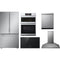 LG 5-Piece Package SRFB27S3 36 Counter-Depth Freestanding French-Door Smart Refrigerator and CBIS3618BE 36 Cooktop and LDPS6762S 24 Integrated Dishwasher and WCES6428F 30 Combination Wall Oven and LSHD3680ST 36 Hood