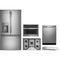 GE Profile 5-Piece Package PYE22KYNFS 36 Counter-Depth French-Door Refrigerator and PGP7030SLSS 30 Gas Cooktop and PSB9100SVSS 27 Single Electric Smart Wall Oven and PDT715SYVFS 24 Integrated Smart Dishwasher and PVX7300SJSS 30 Under Cabinet Range Hood