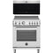 Bertazzoni 2-Piece Package PRO304INMXV 30 Inch Freestanding Induction Range and KOTR30XV 30 Inch Over the Range Microwave Oven
