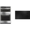 GE 2-Piece Package PHP9036DTBB Profile 36 Inch Induction Smart Cooktop and PK7800SKSS Profile 27 Inch Combination Electric Wall Oven