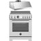 Bertazzoni 2-Piece Package PRO304IFEPXT 30 Inch Freestanding Induction Range and KU30PRO1XV 30 Inch Under Cabinet Range Hood