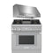 Thermador 2-Piece Package PRG364WDH 36 Inch Freestanding Gas Smart Range and PH36HWS 36 Inch Wall Mount Range Hood