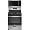 Whirlpool 2-Piece Package WFG320M0MS 30 Inch Freestanding Gas Range and WMH31017HS 1.7 cu. ft. Over-the-Range Microwave Oven