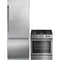 Blomberg 2-Piece Package BRFB1920SS 30 Inch Built-In Bottom-Freezer Refrigerator and BGR30522SS 30 Inch Slide-In Gas Range
