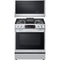 LG 2-Piece Package LSGL6335F 30 Inch Smart Instaview™ Slide-in Gas Range wi and MVEL2137F 30 Inch Over-the-Range Smart Microwave Oven