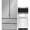 Sharp 3-Piece Package SJG2351FS 36 Inch French 4-Door Counter Depth Refrigerator and SMD2489ES 24 in. 1.2 cu. ft. Flush Mount Microwave Drawerâ„¢ wi and SDW6767HS 24 Inch Fully Integrated Smart Dishwasher