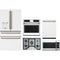 Cafe 5-Piece Package CXE22DP4PW2 36 Counter-Depth 4-Door French-Door Smart Refrigerator and CTS90DP4NW2 30 Wall Oven and CDT858P4VW2 24 Integrated Dishwasher and CGP95302MS1 30 Cooktop and CVM517P4RW2 30 Over-the-Range Convection Microwave Oven