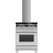 Fisher & Paykel 2-Piece Package OR30SCG4X1 & Paykel 30 Inch Gas Range and HC30DCXB4 & Paykel 30 Inch Wall Mount Chimney Smart Range Hood