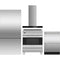 Fisher & Paykel 4-Piece Package RF170BRPX6N 31 Inch Bottom Mount Refrigerator and OR30SDI6X1 30 Inch Induction Range and DD24DV2T9N 24 Inch Double DishDrawer and HC30DCXB4 30 Inch Wall Mount Chimney Hood