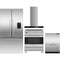 Fisher & Paykel 4-Piece Package RF201ADUSX5N 36 Inch Freestanding French Door Refrigerator and OR30SDI6X1 30 Inch Freestanding Induction Range and DD24DCTX9N 24 Inch Full Console Double DishDrawer and HC30DCXB4 30 Inch Wall Mount Chimney Smart Range Hood