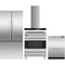 Fisher & Paykel 4-Piece Package RF170ADX4N 32 Inch Counter Depth French Door Refrigerator and OR30SDI6X1 30 Inch Induction Range and DD24DCTX9N 24 Inch Double DishDrawer and HC30DCXB4 30 Inch Wall Mount Chimney Hood