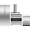 Fisher & Paykel 4-Piece Package RF170ADX4N 32 Inch Counter Depth Freestanding French Door Refrigerator and OR36SDI6X1 36 Inch Induction Range and DD24DCTX9N 24 Inch Full Console Double DishDrawer and HC36DCXB4 36 Inch Wall Mount Chimney Smart Range Hood