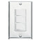 3Function Control, 15 amp. 120V, Polished Chrome, White Controls