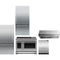 Fisher & Paykel 5-Piece Package RF170WDLX5N 32 Freestanding Bottom Mount Refrigerator and RF170WDRX5N 32 Bottom Mount Refrigerator and RGV3486GDL 48 Gas Range and DD24DCTX9N 24 Full Console Double DishDrawer and HCB4812N 48 Hood