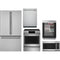 Cafe 5-Piece Package CWE23SP2MS1 36 Counter-Depth Refrigerator and CES700P2MS1 30 Slide-In Electric Range and CDT828P2VS1 24 Integrated Dishwasher and CVM521P2MS1 2.1 cu. ft. Over-the-Range Microwave Oven and CCR06BM2PS5 24 Beverage Center