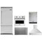 Viking 5-Piece Package VCBB5364RSS 36 Built-In Bottom Mount Refrigerator and VICU53616BST 36 Induction Cooktop and VSOE130SS 30 Professional 5 Series Single Wall Oven and VDWU524SS 24 Integrated Dishwasher and VCWH53648SS 36 Wall Mount Range Hood