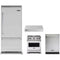 Viking 4-Piece Package VCBB5364RSS 36 Inch Built-In Bottom Mount Refrigerator and VGR5304BSS 30 Inch Freestanding Professional Gas Range and VDWU324SS 24 Inch Fully Integrated Dishwasher and VWH530121SS 30 Inch Wall Mount Range Hood