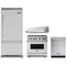 Viking 4-Piece Package VCBB5364RSS 36 Inch Built-In Bottom Mount Refrigerator and VGR5366BSS 36 Inch Freestanding Professional Gas Range and VDWU524SS 24 Inch Fully Integrated Dishwasher and VWH3610SS 36 Inch Pro-Style Wall Mount Range Hood