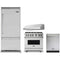 Viking 4-Piece Package VCBB5364RSS 36 Inch Built-In Bottom Mount Refrigerator and VGR5366BSS 36 Inch Freestanding Professional Gas Range and VDWU324SS 24 Inch Fully Integrated Dishwasher and VWH3610SS 36 Inch Pro-Style Wall Mount Range Hood