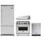 Viking 4-Piece Package VCBB5364RSS 36 Inch Built-In Bottom Mount Refrigerator and VGIC53626BSSLP 36 Inch Freestanding Professional Gas Range and VDWU524SS 24 Inch Fully Integrated Dishwasher and VWH3610SS 36 Inch Pro-Style Wall Mount Range Hood