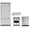 Viking 4-Piece Package VCBB5364RSS 36 Inch Built-In Bottom Mount Refrigerator and VGR5304BSS 30 Inch Freestanding Professional Gas Range and VDWU524SS 24 Inch Fully Integrated Dishwasher and VWH530121SS 30 Inch Wall Mount Range Hood