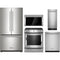 Kitchen Aid 5-Piece Package KRFC136RPS 36 Counter-Depth Refrigerator and KSGG700ESS 30 Slide-In Gas Range and KMMF530PPS 30 Multifunction Over-the-Range Microwave Oven and KDTE204KPS 24 Integrated Dishwasher and KUIX335HPS 15 Undercounter Clear Ice Maker
