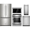 Kitchen Aid 5-Piece Package KRFC136RPS 36 Freestanding Counter-Depth French-Door Refrigerator and KSEG700ESS 30 Slide-In Electric Range and KMMF530PPS 30 Multifunction Over-the-Range Microwave Oven and KDTE204KPS 24 Integrated Dishwasher and KUIX335HPS 15