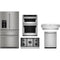 Kitchen Aid 5-Piece Package KRMF536RPS 36 Freestanding French-Door Refrigerator and KOEC530PPS 30 Combination Microwave Wall Oven and KCGS556ESS 36 Cooktop and KDTE204KPS 24 Integrated Dishwasher and KVUC606KSS Commercial Style Under Cabinet Hood
