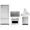 Viking 5-Piece Package VCBB5364LSS 36 Built-In Bottom Mount Refrigerator and VICU53616BST 36 Induction Cooktop and VSOE130SS 30 Professional 5 Series Single Wall Oven and VDWU524SS 24 Integrated Dishwasher and VCWH53648SS 36 Wall Mount Range Hood