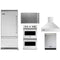 Viking 5-Piece Package VCBB5364LSS 36 Built-In Bottom Mount Refrigerator and VICU53616BST 36 Induction Cooktop and VDOE130SS 30 Double Electric Wall Oven and VDWU524SS 24 Integrated Dishwasher and VCWH53648SS 36 Wall Mount Range Hood
