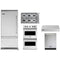 Viking 5-Piece Package VCBB5364LSS 36 Built-In Bottom Mount Refrigerator and VGSU53616BSS 36 Professional 5 Series Gas Cooktop and VDOE130SS 30 Double Electric Wall Oven and VDWU524SS 24 Integrated Dishwasher and VWH536121SS 36 Wall Mount Range Hood
