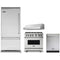 Viking 4-Piece Package VCBB5364LSS 36 Inch Built-In Bottom Mount Refrigerator and VGR5366BSSLP 36 Inch Freestanding Professional Gas Range and VDWU324SS 24 Inch Fully Integrated Dishwasher and VWH3610SS 36 Inch Pro-Style Wall Mount Range Hood