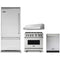 Viking 4-Piece Package VCBB5364LSS 36 Inch Built-In Bottom Mount Refrigerator and VGR5366BSSLP 36 Inch Freestanding Professional Gas Range and VDWU524SS 24 Inch Fully Integrated Dishwasher and VWH3610SS 36 Inch Pro-Style Wall Mount Range Hood