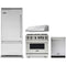 Viking 4-Piece Package VCBB5364LSS 36 Inch Built-In Bottom Mount Refrigerator and VGIC53626BSSLP 36 Inch Freestanding Professional Gas Range and VDWU524SS 24 Inch Fully Integrated Dishwasher and VWH3610SS 36 Inch Pro-Style Wall Mount Range Hood