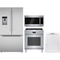 Bosch 4-Piece Package B36FD52SNS 36 Inch French Door Refrigerator and HGS8055UC 30 Inch Gas Range and SHV78CM3N 24 Inch Panel Ready Smart Dishwasher and HMV5053U 2.1 cu. ft. Over-the-Range Microwave