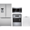 Bosch 4-Piece Package B36FD52SNS 36 Inch French Door Refrigerator and HII8057U 30 Inch Induction Range and SHV78CM3N 24 Inch Panel Ready Smart Dishwasher and HMV5053U 2.1 cu. ft. Over-the-Range Microwave